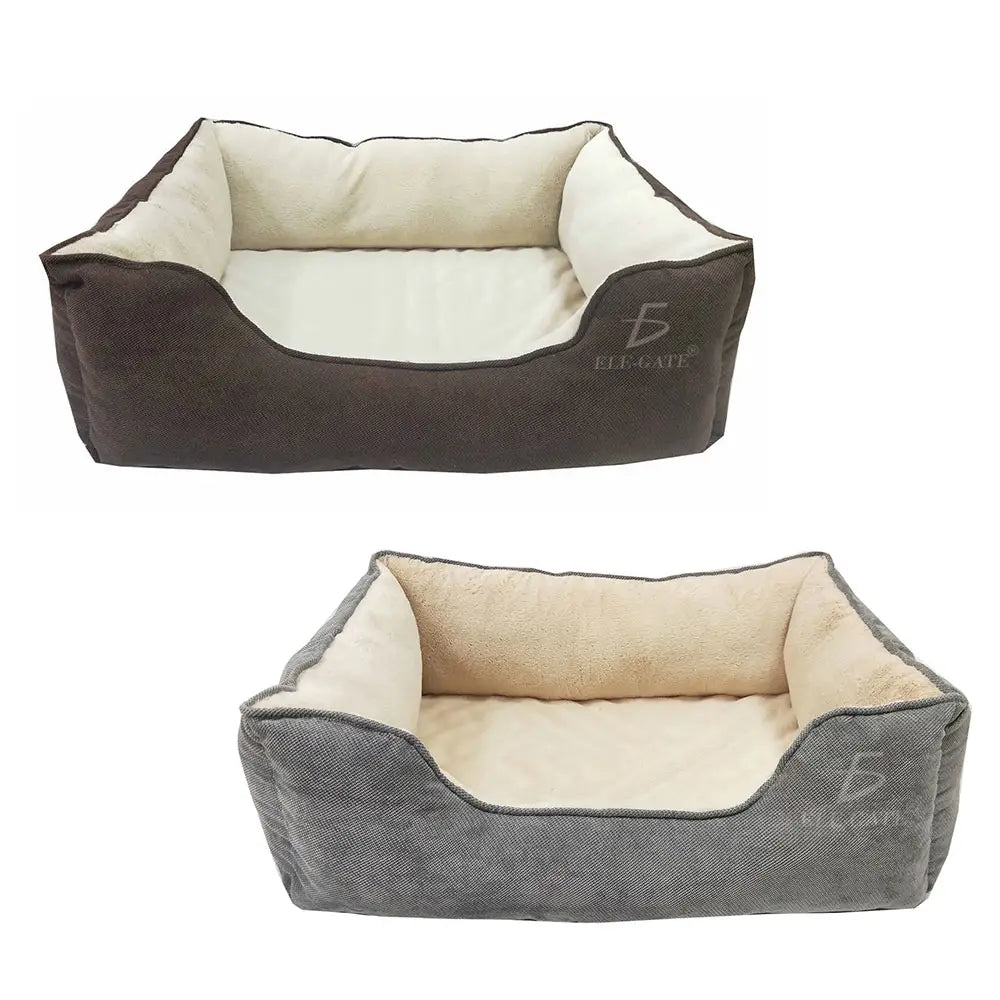 Cama Rectangular Lavable para Perros, Cálida y Cómoda, Para Perros Medianos y Grandes