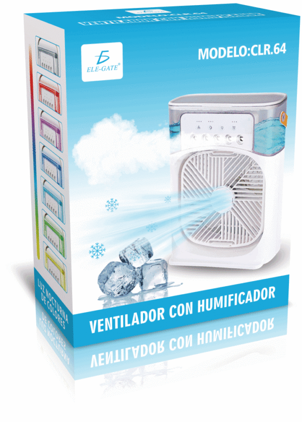 Ventilador de Aire Acondicionado Portátil Tanque de Agua USB con Luz LED