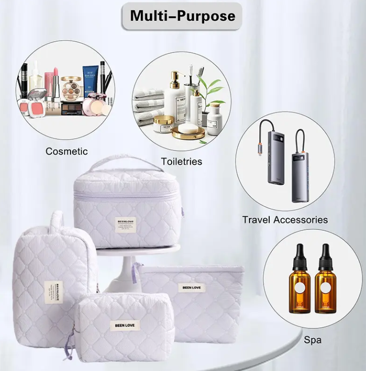 Bolsa de cosméticos de lujo para viaje
