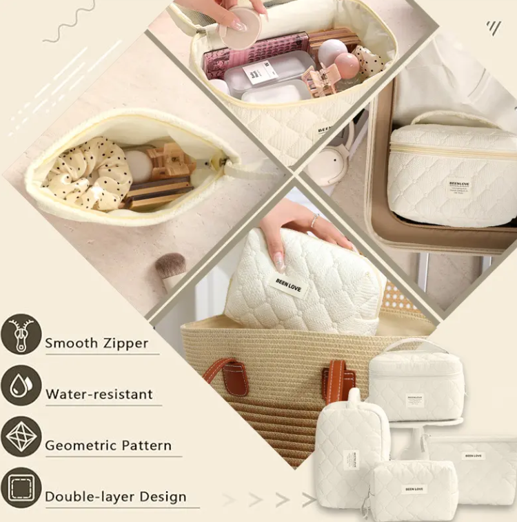 Bolsa de cosméticos de lujo para viaje
