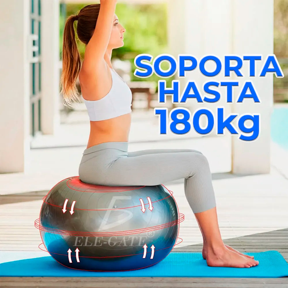 Pelota para Estabilidad Barre de Fitness Yoga Pilates Core Entrenamiento y Terapia Física