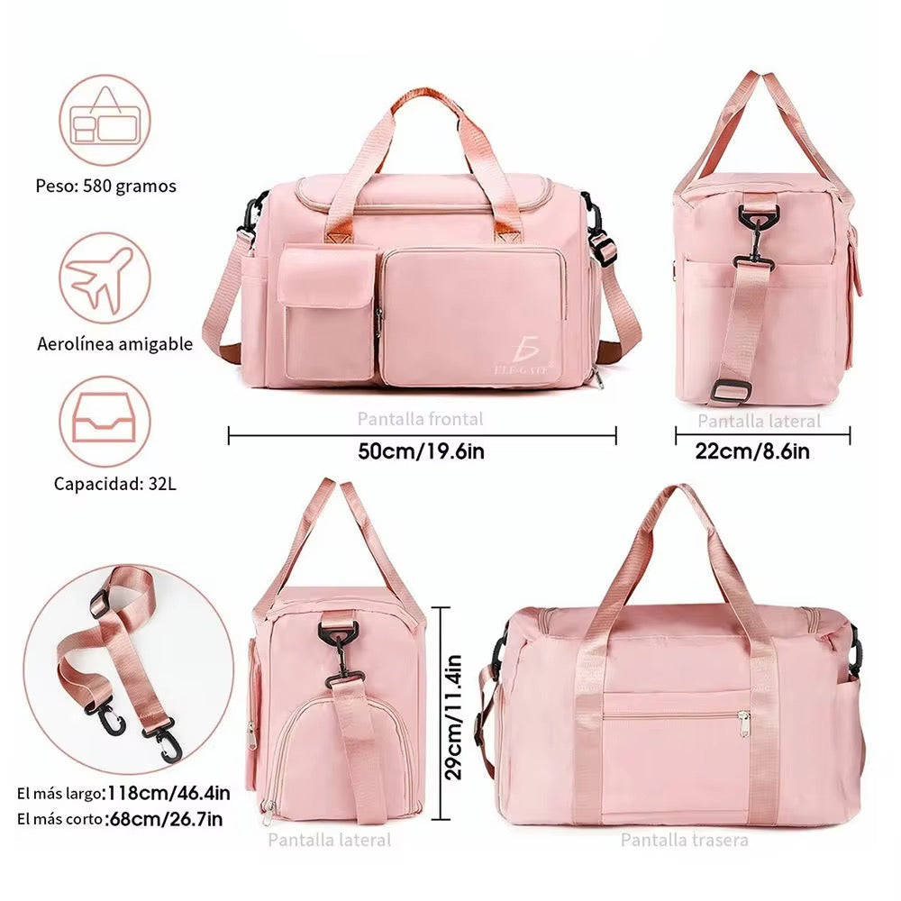 Bolsa impermeable de viaje con espacio para zapatos