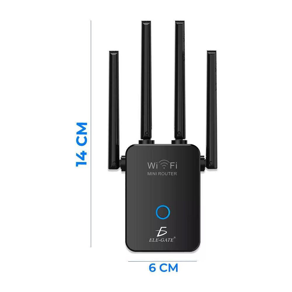 Repetidor Wifi 2,4G Amplificador de señal 1200Mbps 110/230V Wps