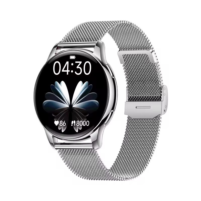 Reloj inteligente Pro para responder llamadas, frecuencia cardíaca, seguimiento del sueño, pantalla AMOLED Hombres y Mujeres