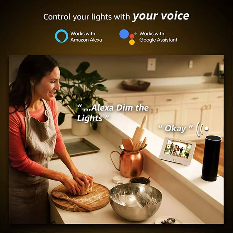 Lámpara de techo moderna LED RGB Smart Wifi, luz colgante