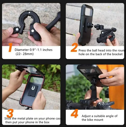 Soporte para teléfono en Motocicleta