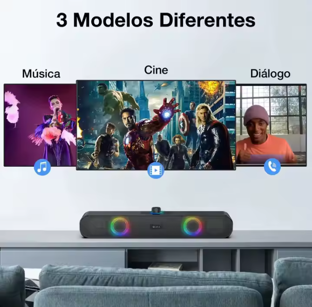 Mini Altavoz Inalámbrico Portátil Negro de Alta Calidad