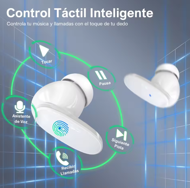 Audífonos inalámbricos con bluetooth 5.3 cancelación de ruido 230mAh