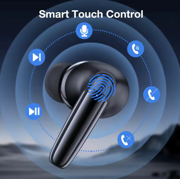 Audífonos inalámbricos con bluetooth 5.3 cancelación de ruido 500mAh