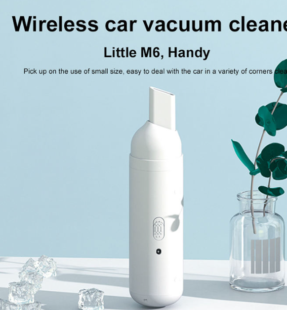 Mini aspiradora de mano inalámbrica para autos recargable portátil