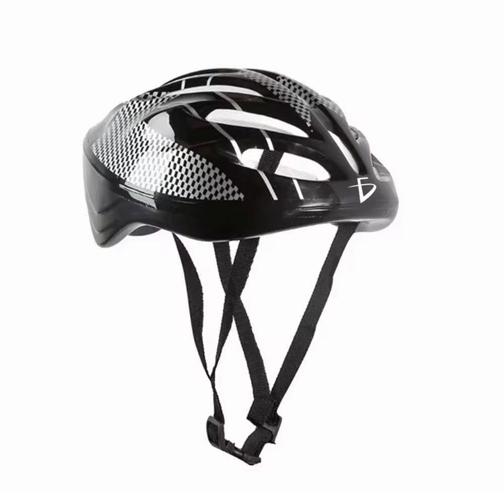 Casco de seguridad para ciclismo o patinete con diseño aerodinámico