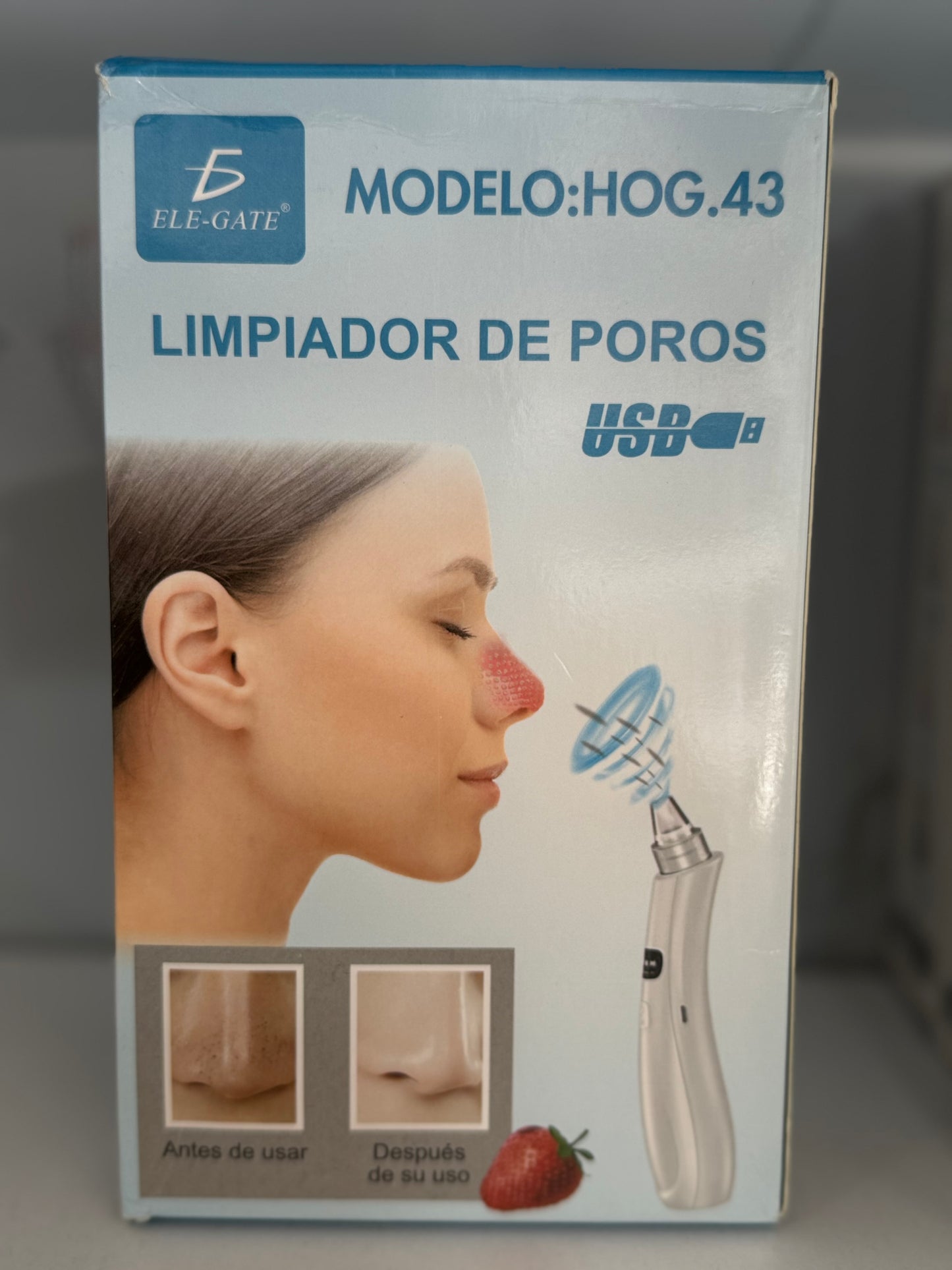 Limpiador de poros y removedor de espinillas succión 6 cabezales