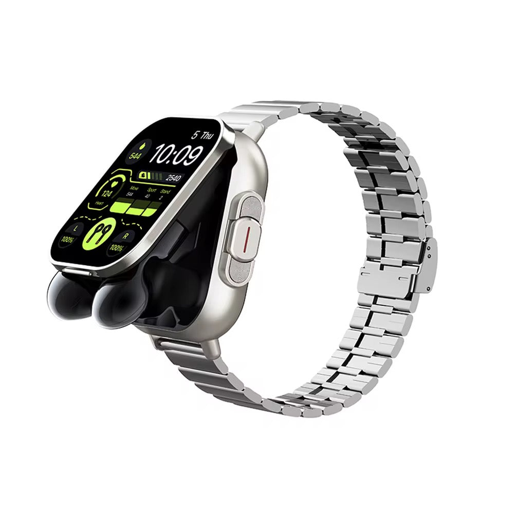 Reloj inteligente 2 en 1, llamadas, auriculares incluidos, monitoreo de salud, deportes