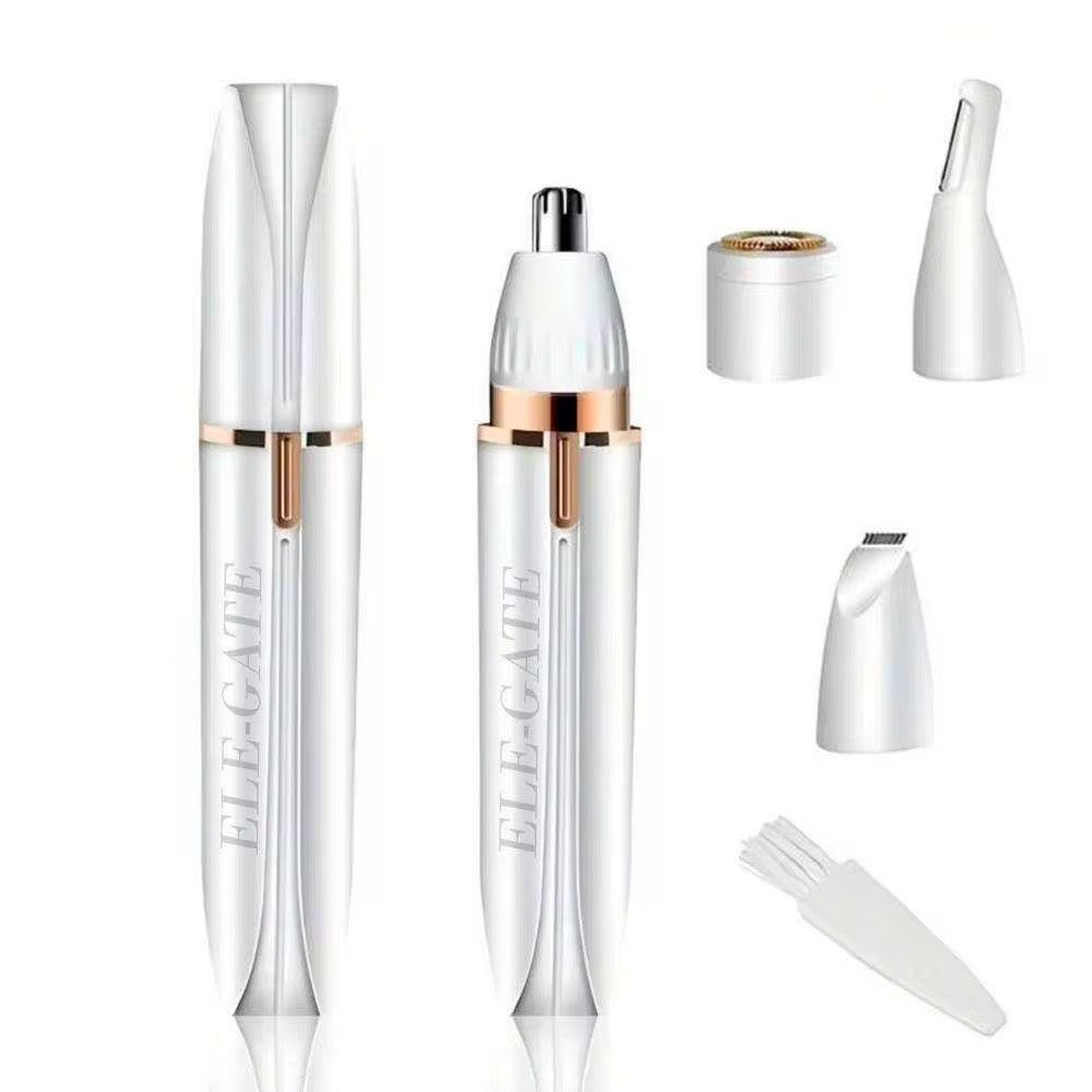 Eliminador de vello facial 4 en 1: Precisión y comodidad para mujeres y hombres