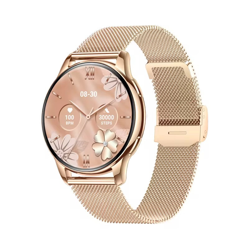 Reloj inteligente Pro para responder llamadas, frecuencia cardíaca, seguimiento del sueño, pantalla AMOLED Hombres y Mujeres