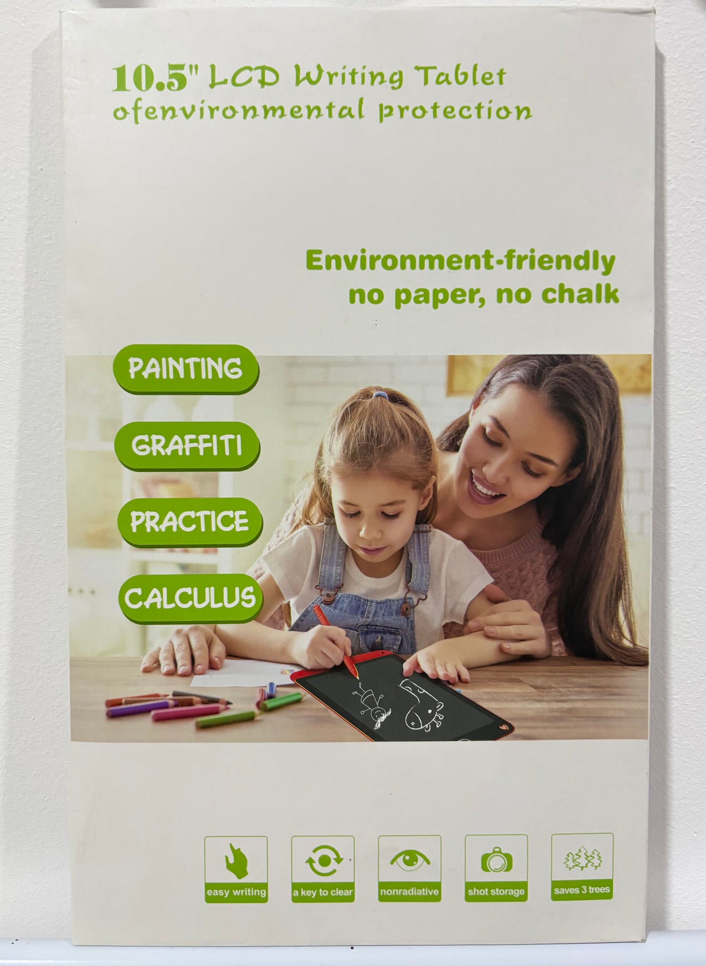 Tableta de escritura LCD ecológica de 10.5 pulgadas para niños y adultos para pintar