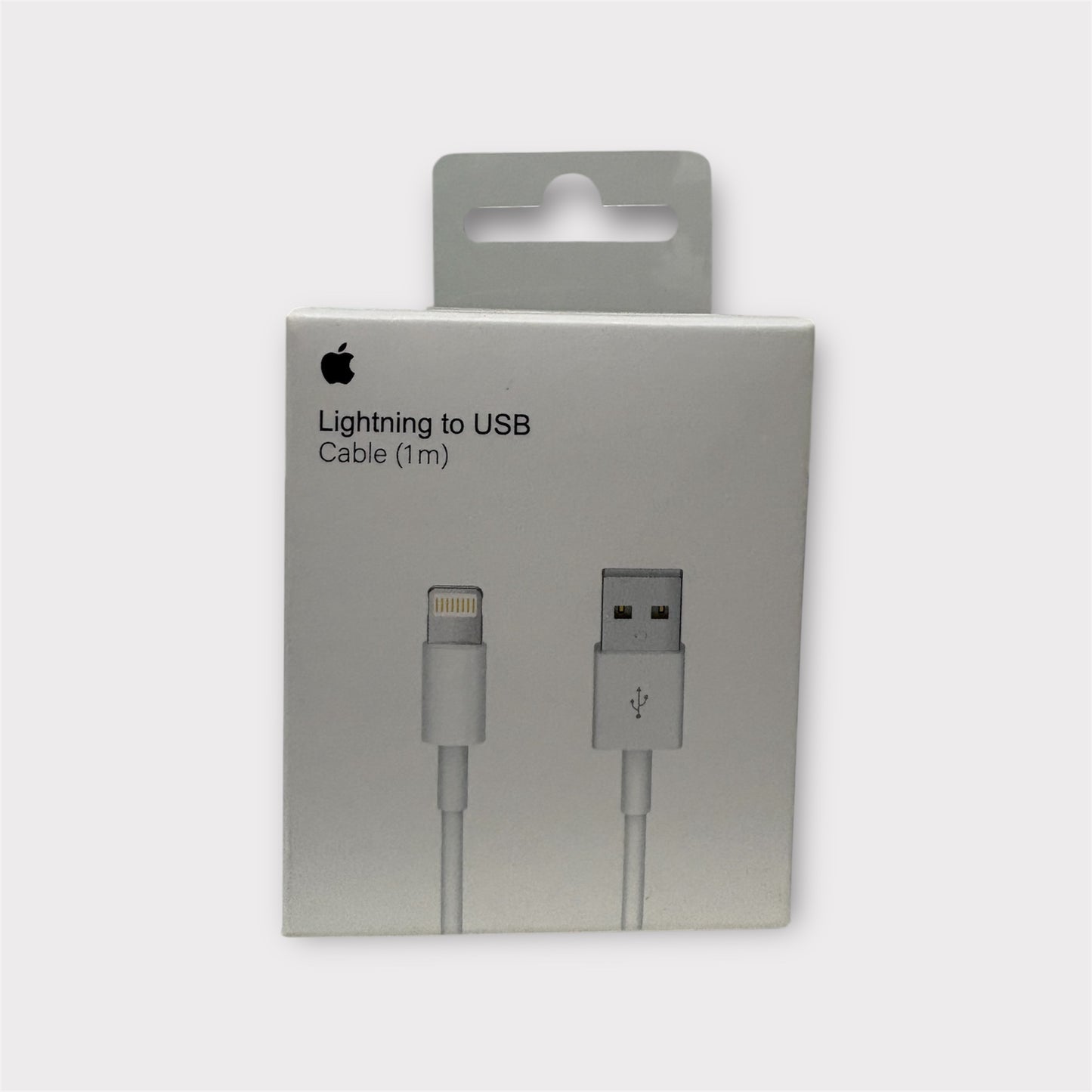 Cable cargador USB lightning iPhone 1m