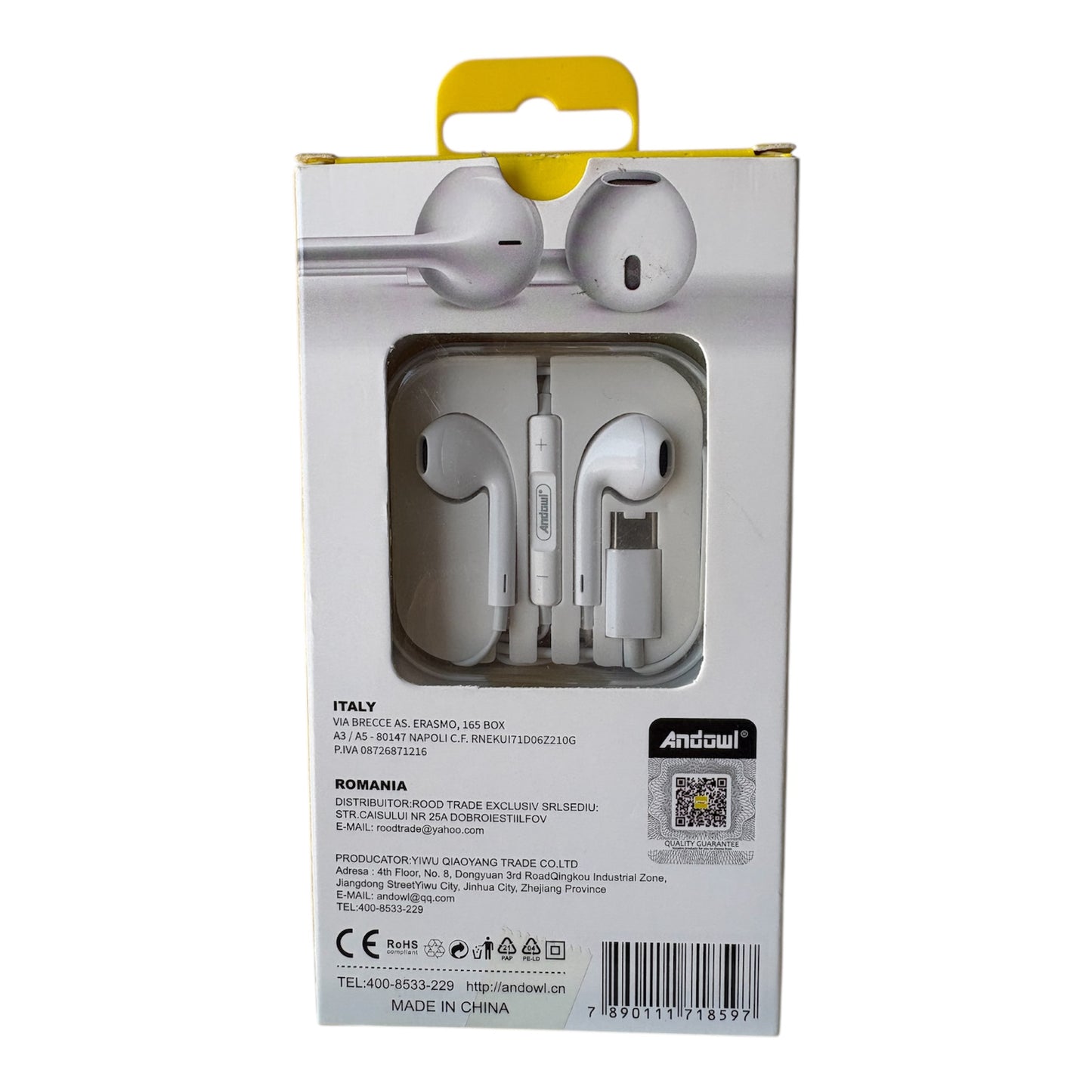 Auriculares tipo C con cable HiFi sound