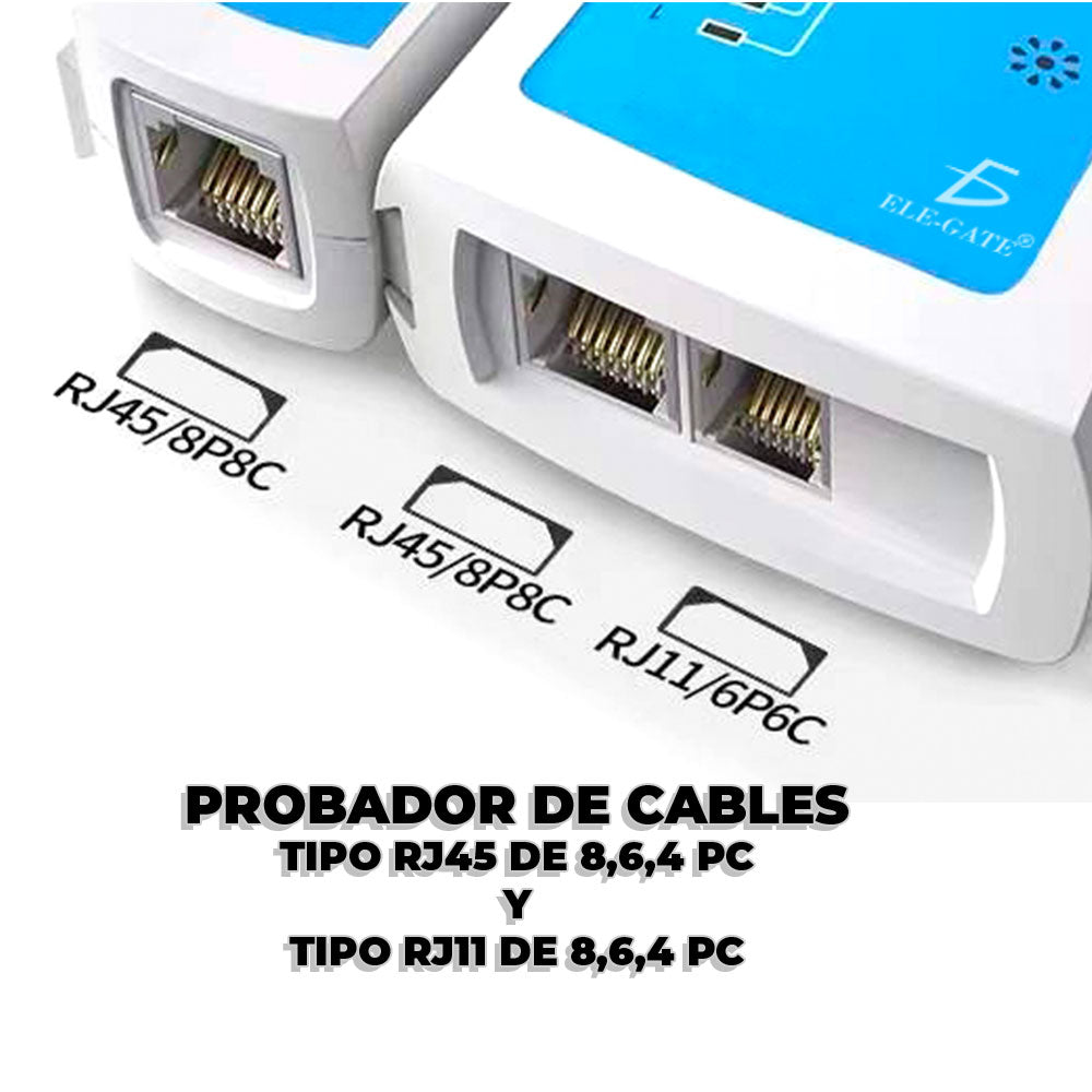 Probador Testeador Cable De Red Utp Rj11 Rj12 Rj45