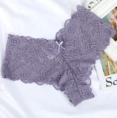 Bragas de algodón de encaje