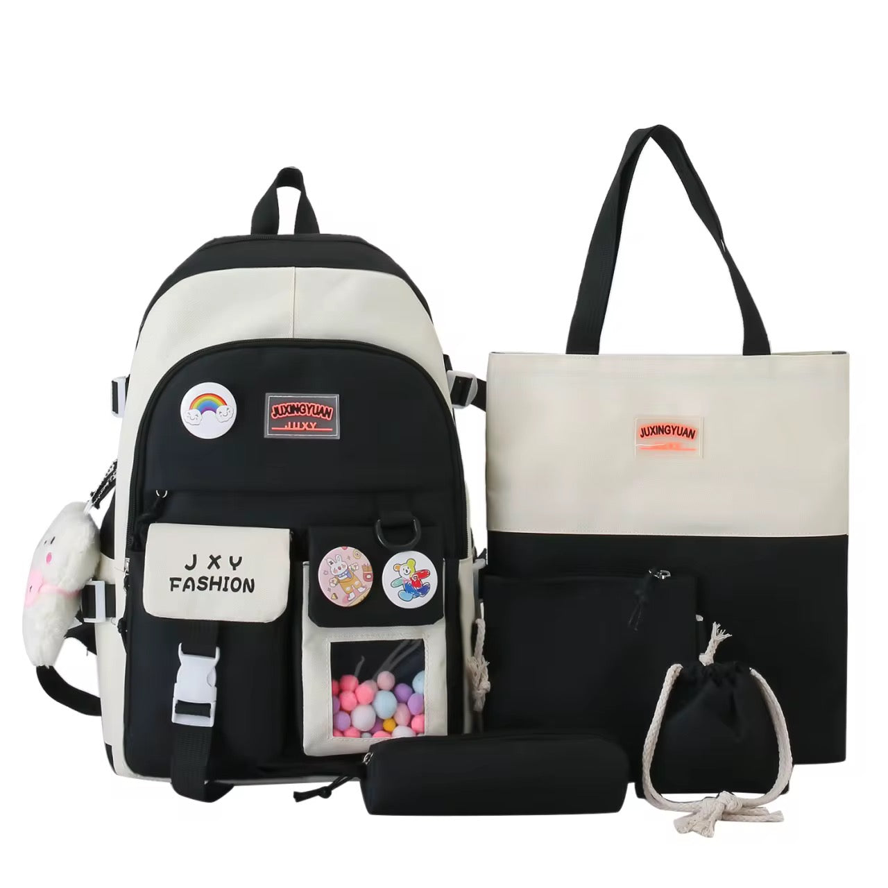 Mochila escolar juego de 5 piezas