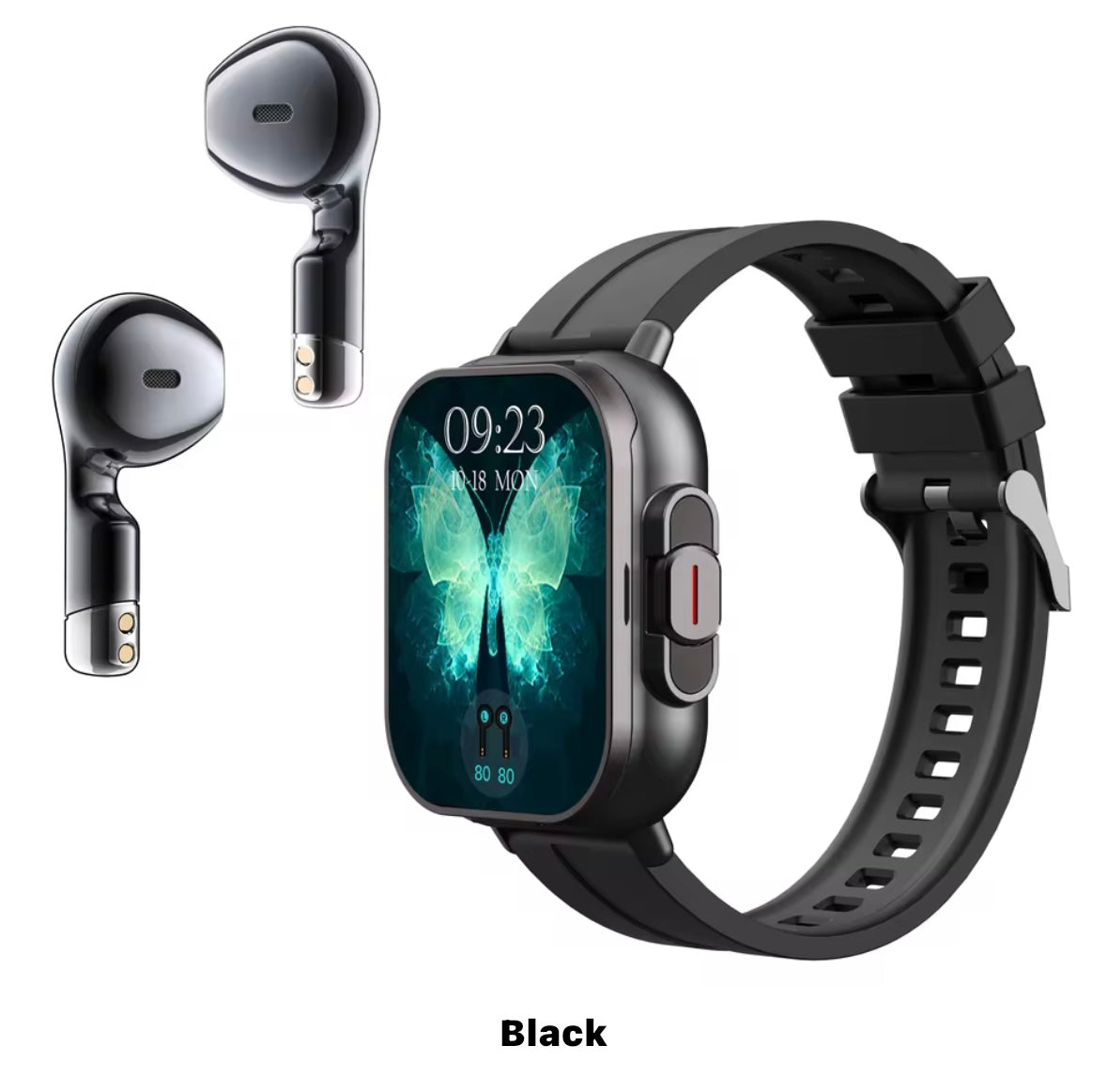 Reloj inteligente 2 en 1, llamadas, auriculares incluidos, monitoreo de salud, deportes