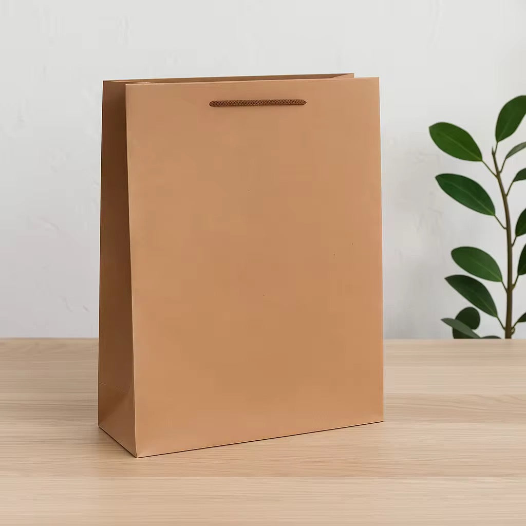 Bolsa de regalo de papel Kraft de 33*24*8