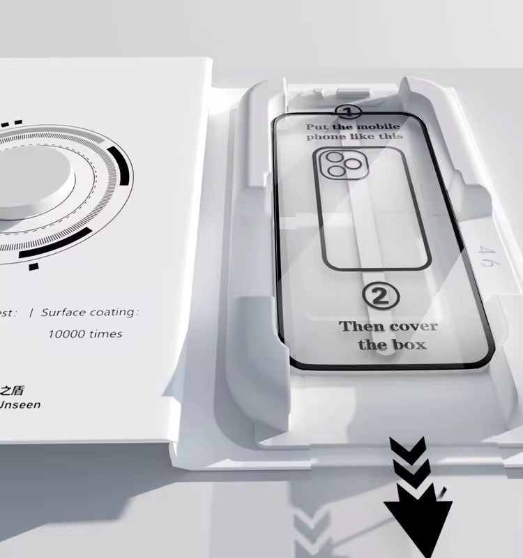 Protectores de vidrio templado para teléfono inteligente con privacidad antiespía con kit de instalación
