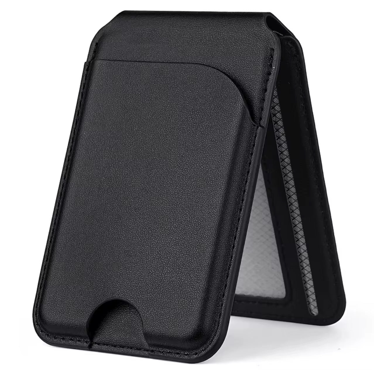 Tarjetero de cuero magnético MagSafe para celular