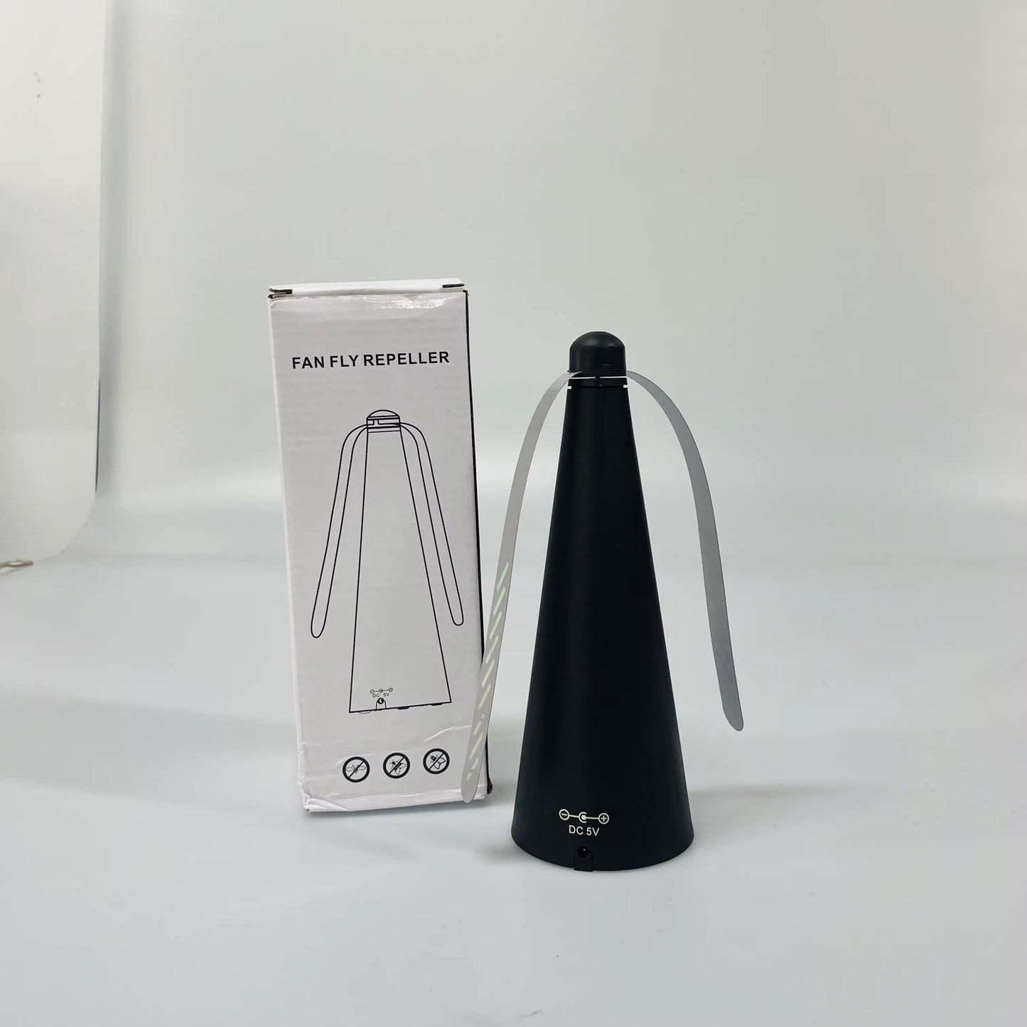 Ventilador repelente de mosquitos USB y pilas