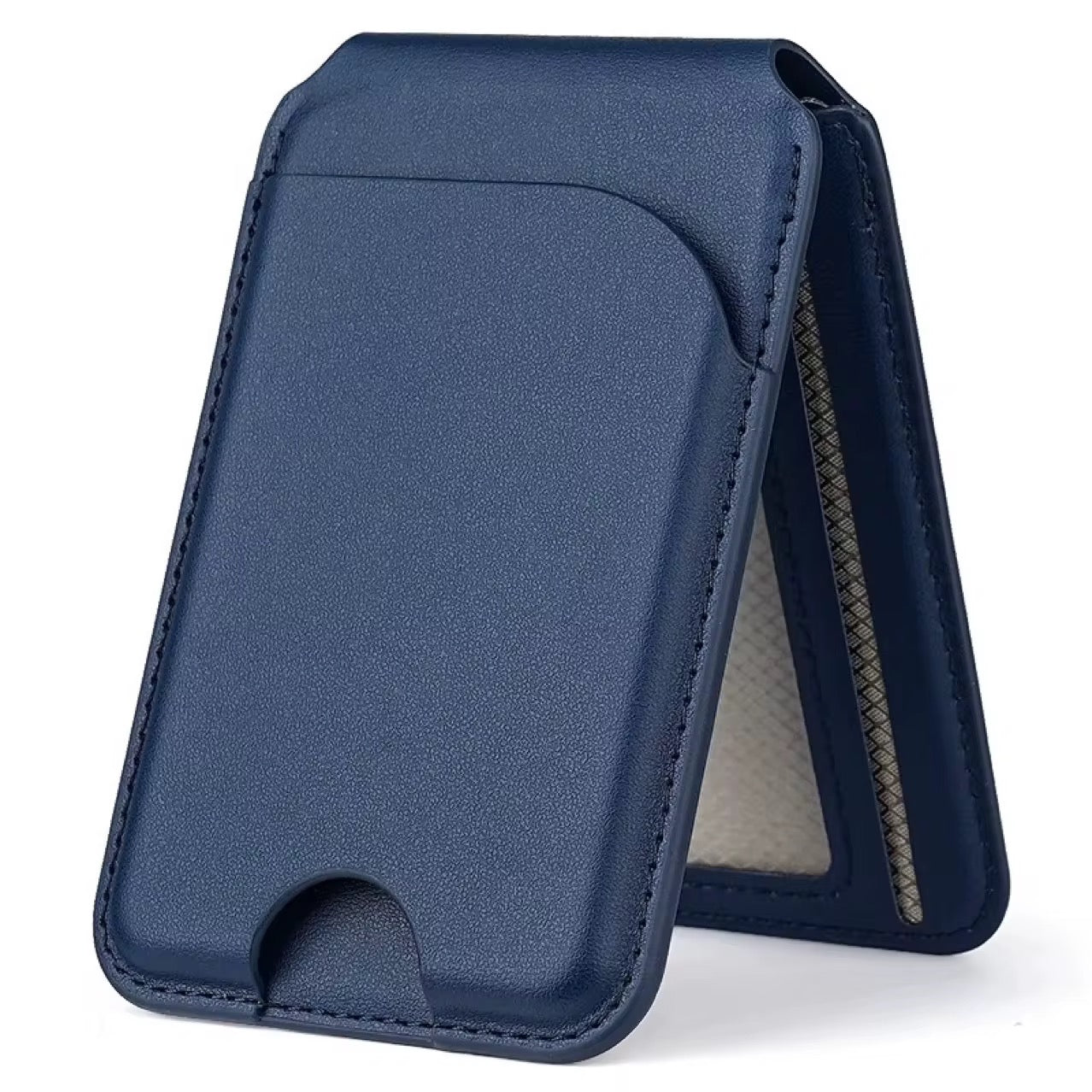 Tarjetero de cuero magnético MagSafe para celular