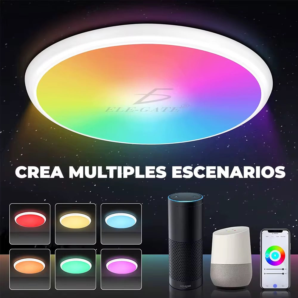 Smart Wifi Lámpara de techo 24W RGB Led Luz de techo