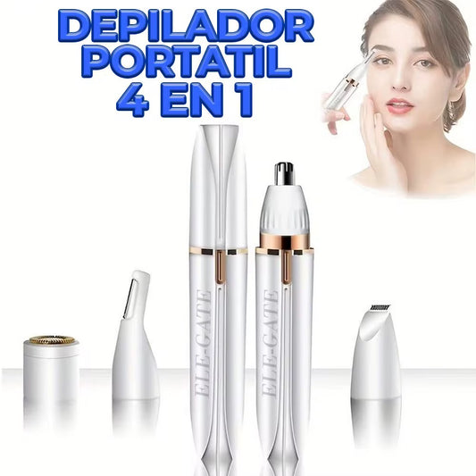 Eliminador de vello facial 4 en 1: Precisión y comodidad para mujeres y hombres