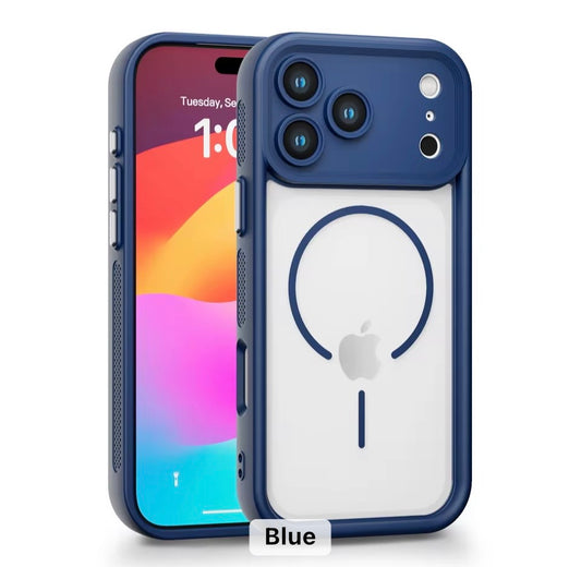 Funda de teléfono de carga magnética 360 ° Disipación de calor Funda de teléfono móvil a prueba de golpes para iPhone