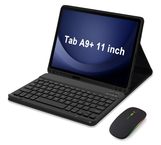 Funda Teclado + Mica + mouse P/galaxy Tab A9 Plus X210