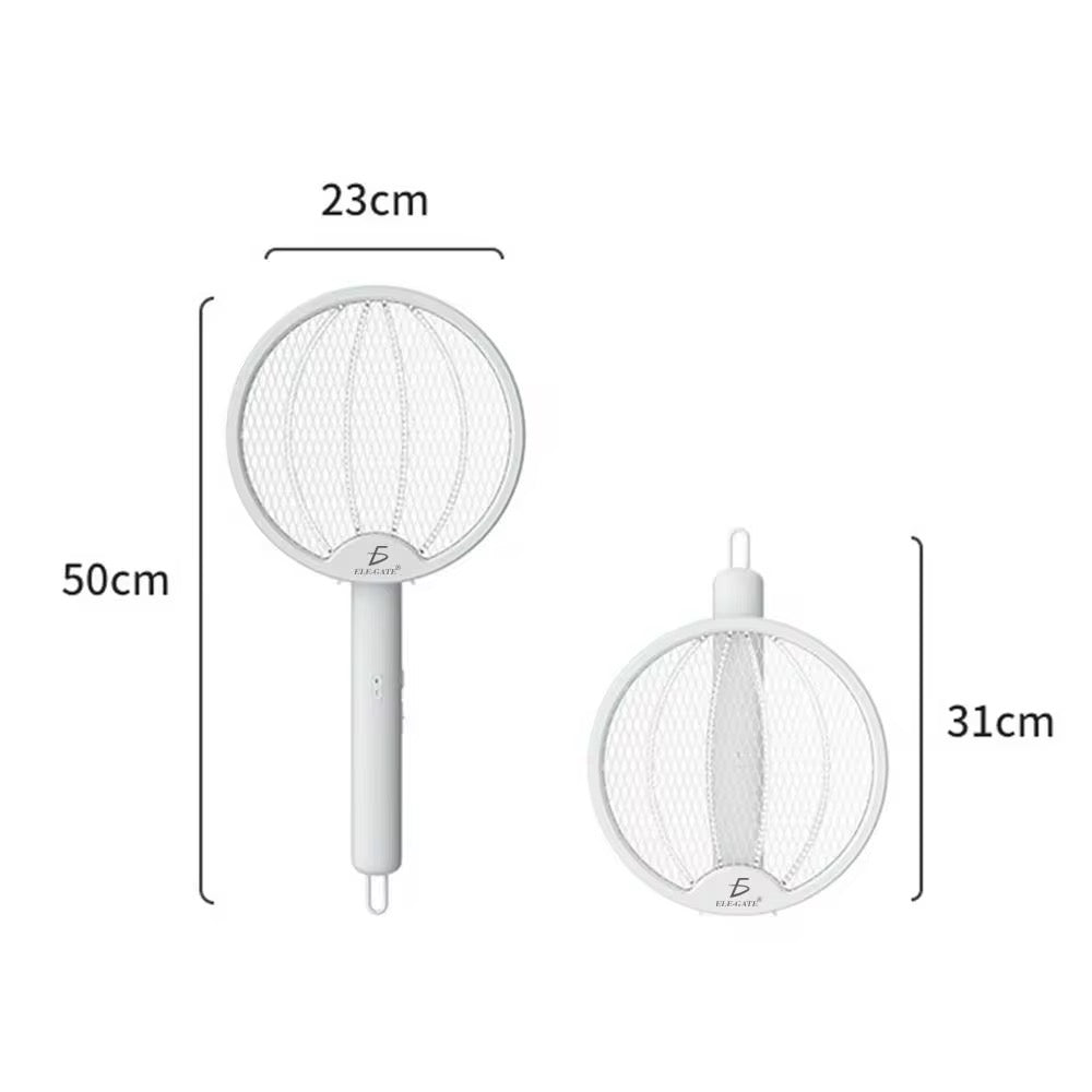 Matamoscas eléctrico recargable con luz UV 2 en 1