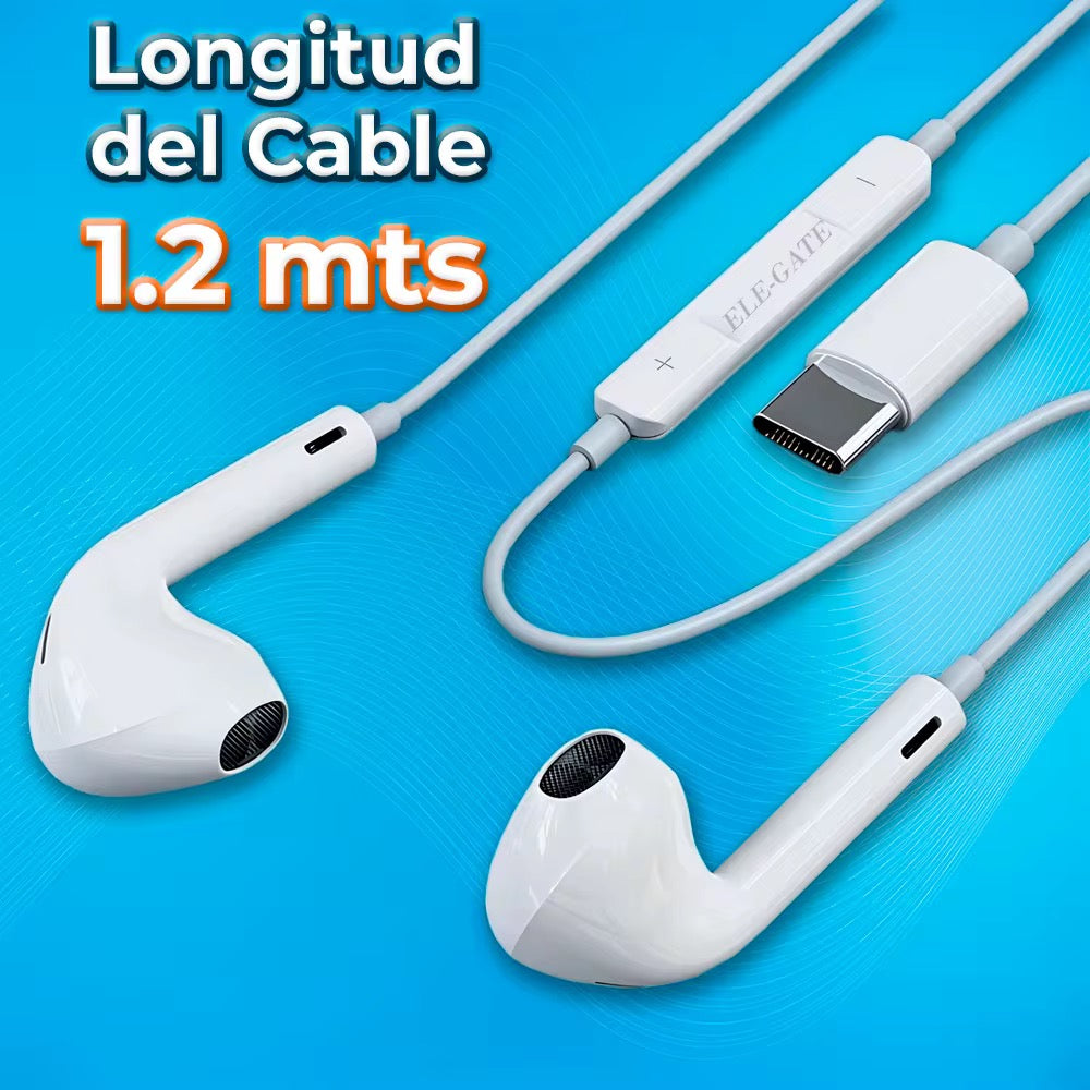 Auriculares deportivos tipo C de extrema ligereza con sonid inmersivo