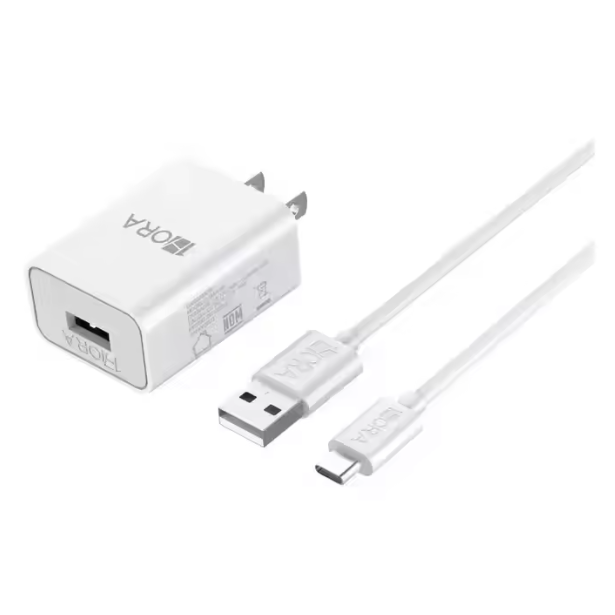 Cargador USB Tipo C Rápido 2 en 1 de 1 Hora, 1 m, 10 W