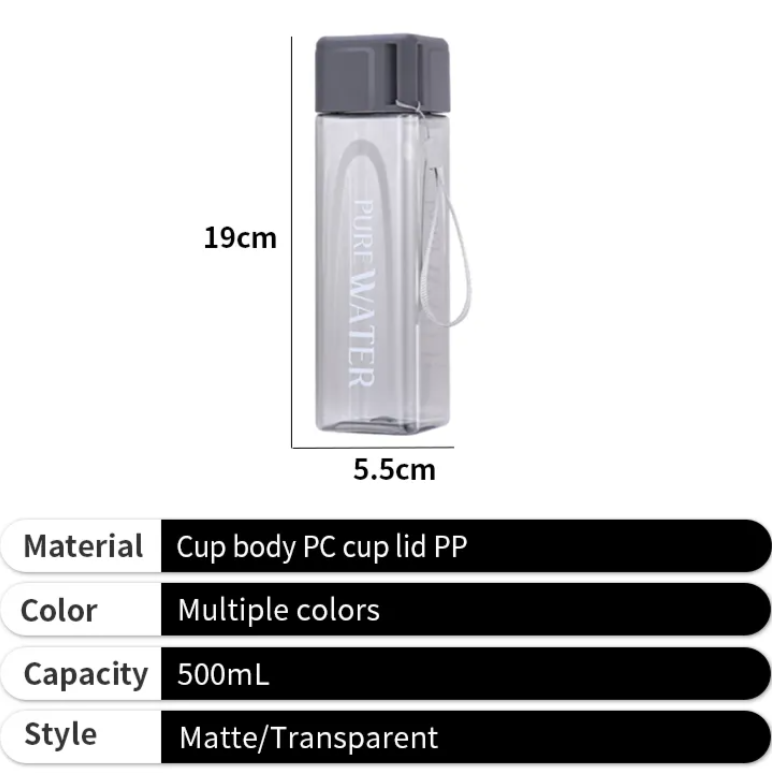 Botella para agua de 500 ml