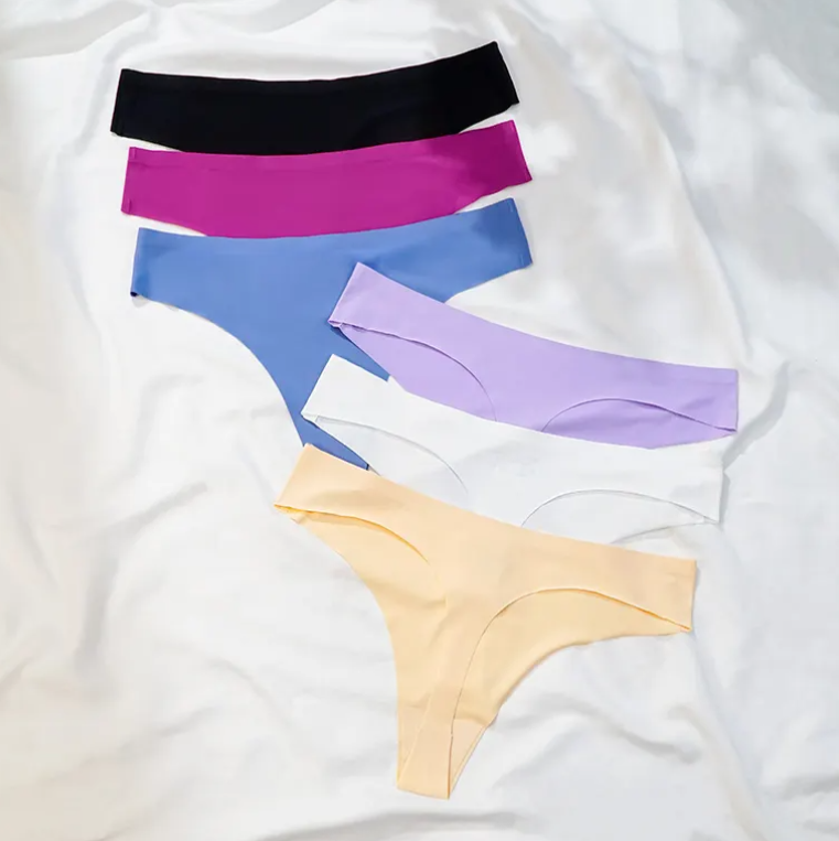Tanga de cintura baja de seda