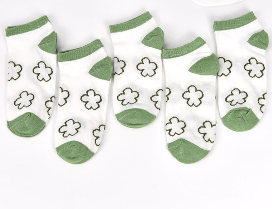 Calcetines cortos con diseños de conejitos para dama