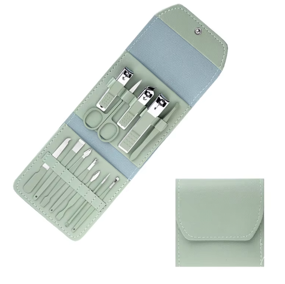 Set de manicure, pedicure y facial con 12 piezas