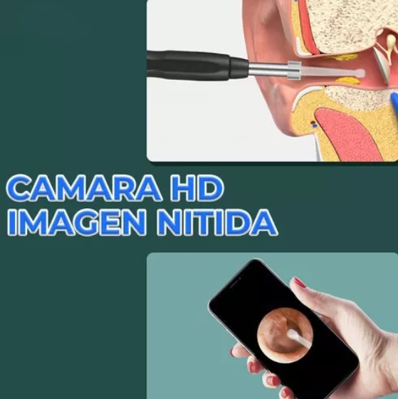 Limpiador de oídos con cámara