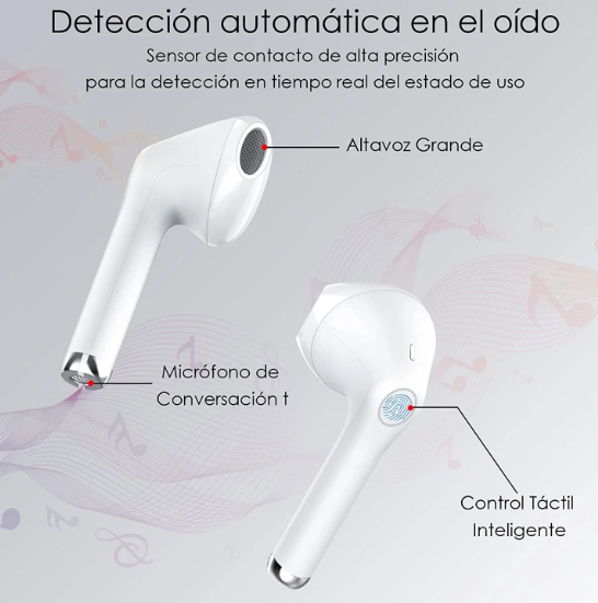 Audífonos inalámbricos con bluetooth 5.3 cancelación de ruido