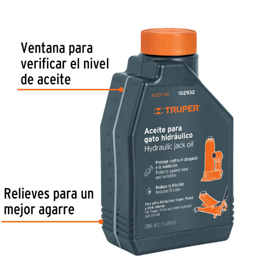 Aceite hidráulico de 1 litro para gatos