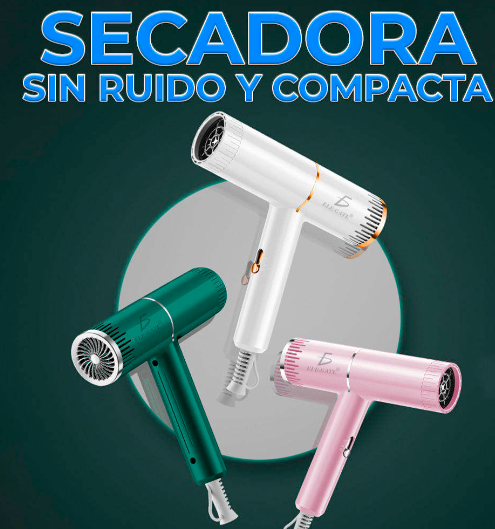 Secador de pelo iónico compacto de viaje 500W