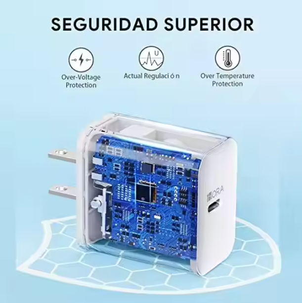 Cargador Turbo PD Tipo C a IP 3A 20 W - GAR154