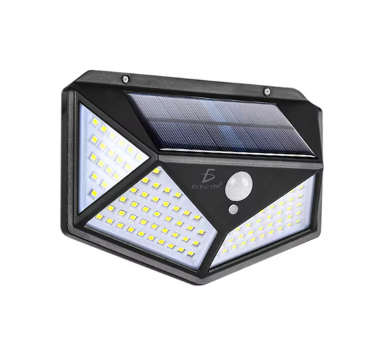 Lámpara solar con 100 LED y sensor de movimiento para exteriores