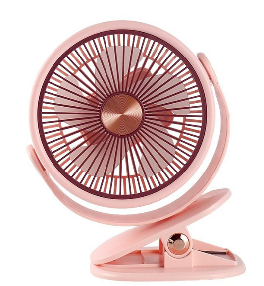 Ventilador con clip recargable portátil