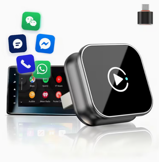 Adaptador inalámbrico CarPlay con cable tipo C extendido para iPhone y Android